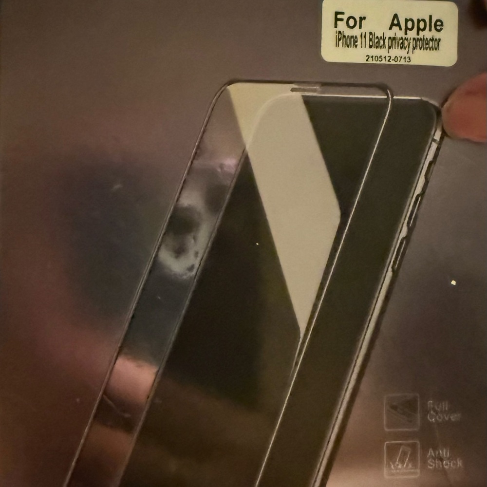 Privacy Screen Protector for Apple iPhone 11 - Black